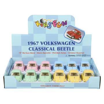 4" DIECAST PULL BACK 1967 VOLKSWAGEN CLASSIC BEET