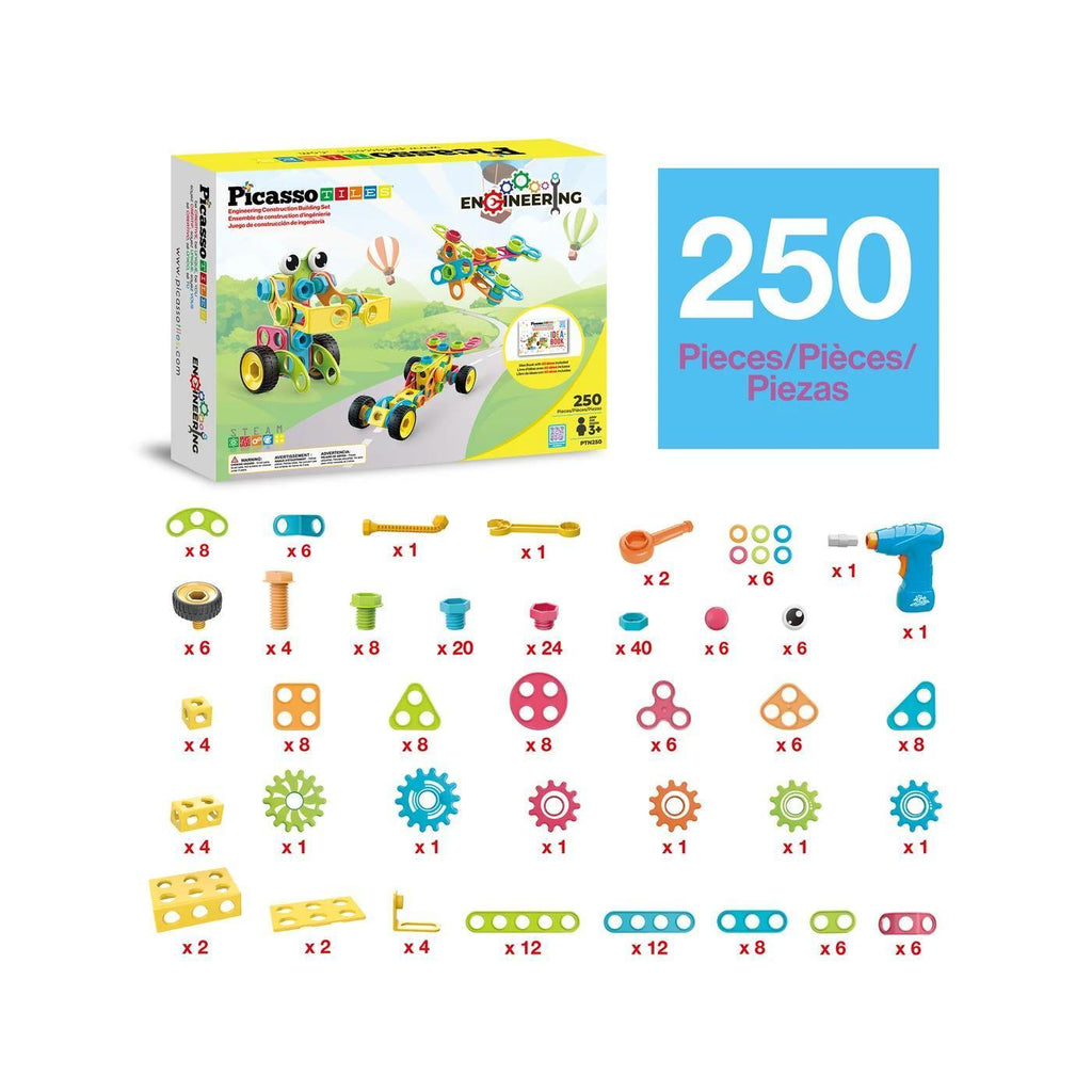 PicassoTiles Engineering Construction Set