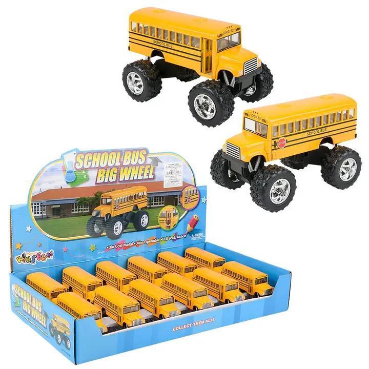 TS - 5" DIECAST PULL BACK BIG
WHEEL SCHOOL BUS (12