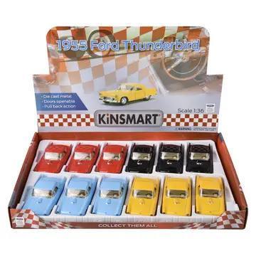 5" DIECAST PULL BACK 1955 FORD THUNDERBIRD