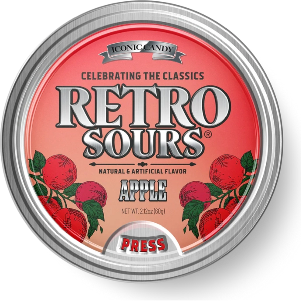 Retro Sours Red Apple Hard Candy 2.12 oz