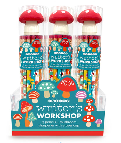 Writer's Workshop Mushroom Pencils + Sharpener