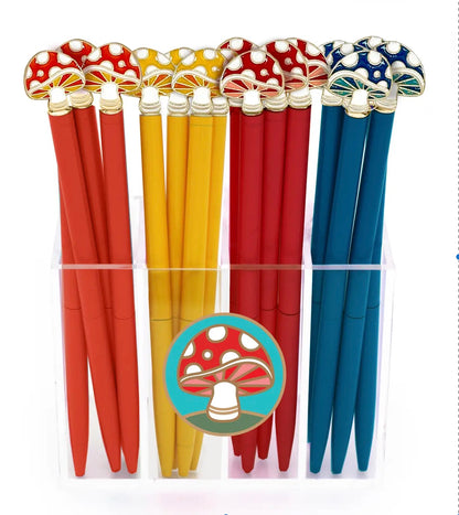 Enamel Mushroom Charm Pen